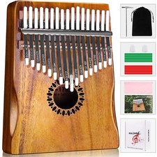 Kalimba Thumb Piano 17 Keys Portable Mbira Finger Piano Gifts for Kids and Ad...