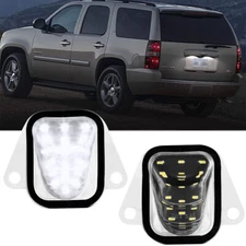 Pack 2 LED License Plate Tag Light For 2007-14 Suburban Tahoe Yukon Escalade ESV