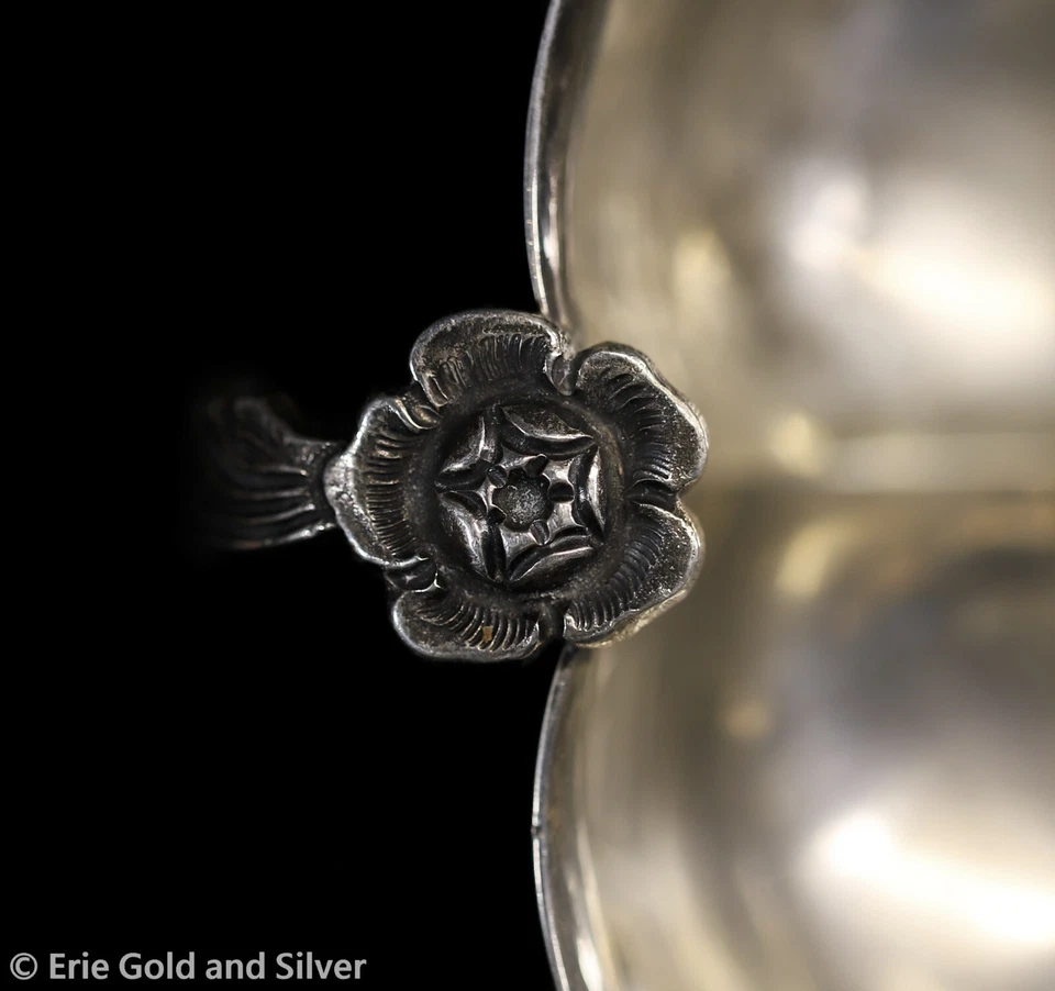 Cuenco rosa azteca vintage de plata esterlina Sanborns México Foto 4 de 4