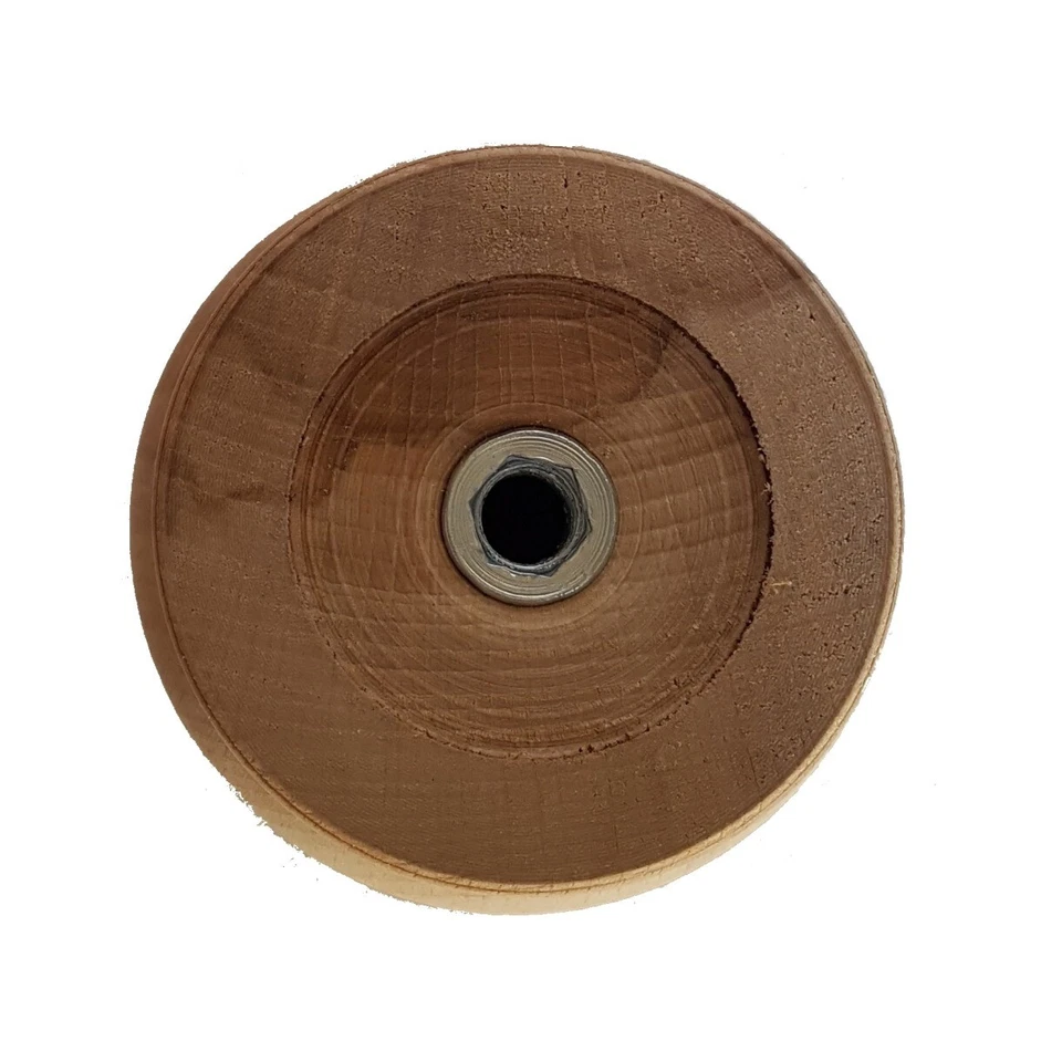 Piede in Legno di Faggio grezzo per Mobili ø 53 x H 62 mm - cod. 50010 - Immagine 2 di 2