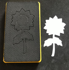 Sunflower flower 38-0210 Sizzix Original medium yellow die - cut card fabric etc