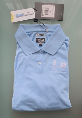 ADIDAS   |   Polo Shirt - Olympische Spiele - Peking 2008 (Hellblau / L)