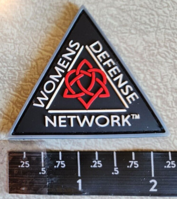 Women's Defense Network Logo PVC Rubber Hook Loop Morale Patch Shot Show