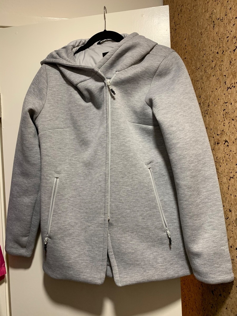 The North Face Haldee Insulated Hooded Parka Light Grey Heather Sz M