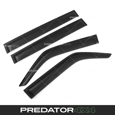 SCHWARZE WINDABWEISER TÜR FENSTERBLENDEN FÜR MITSUBISHI SHOGUN PAJERO V73 99-06