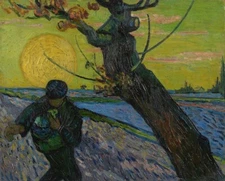 The Sower with Setting Sun – Vincent van Gogh 1888 Print – Post-Impressionist