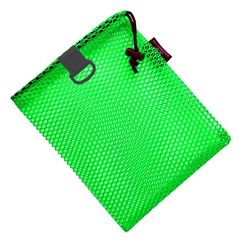 Bolso con cordón de malla de nailon con anillo en D, aprox. 8x10 - Imagen 10 de 14