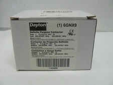 Dayton 6GNX9 definite purpose contactor 3 pole fla 277 vac 32 coil 208-220-240