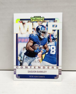 SAQUON BARKLEY 2022 Contenders MVP GOLD ~ Giants #'d /25