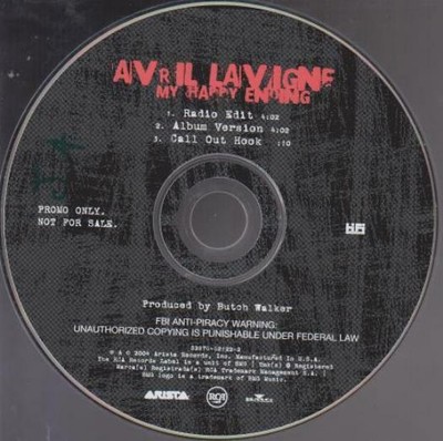 Avril Lavigne My Happy Ending Promo Music Cd Alternative Pop Rock Rare 62122 2 Ebay ebay