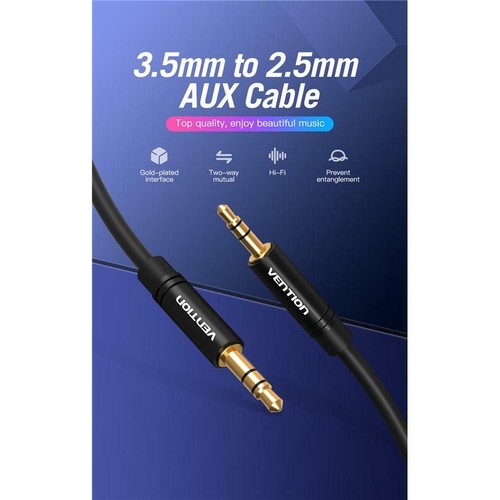 3,5 mm bis 2,5 mm AUX-Kabelbuchse Audiokabel Buchse Kopfhörer AUX-Lautsprecher Anschluss - Bild 7 von 11