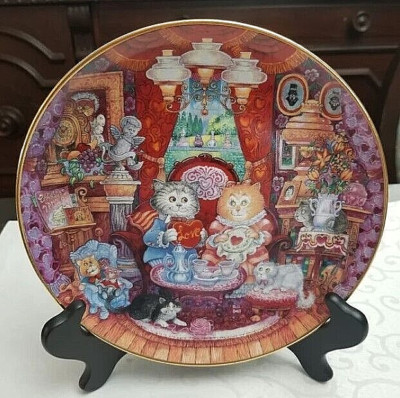Franklin Mint Bill Bell ''Whisker Wuv'' #V1040  Collectible Cat Plate