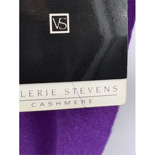 Vintage Valerie Stevens Sweater Cashmere Turtleneck Women Size Small Purple New - Picture 6 of 12