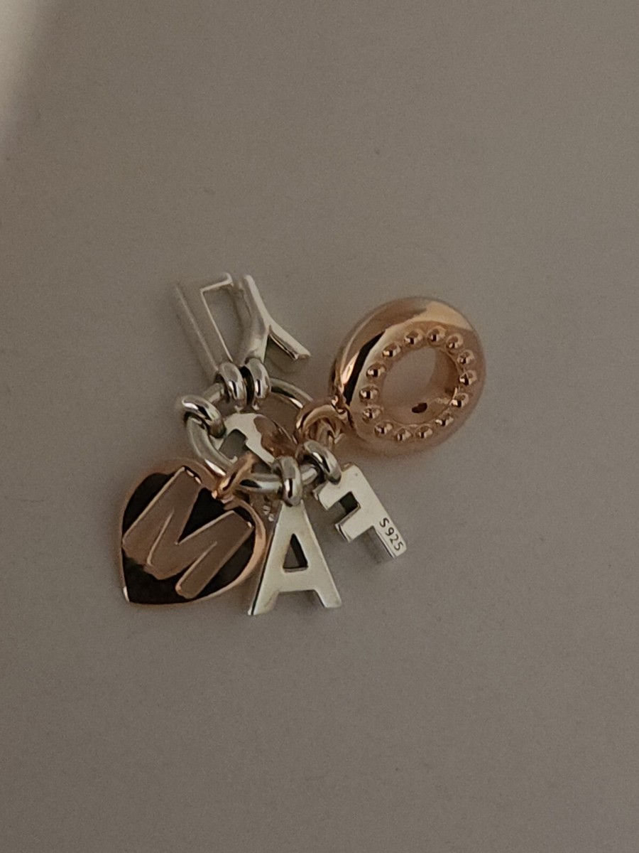 AUTHENTIC PANDORA FAMILY LETTERS DANGLE CHARM #787785CZ | eBay