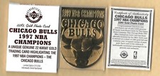 1997 UD BULLS CHAMPIONS 22 KT GOLD 00191/5000 MICHAEL JORDAN W BOX & COA