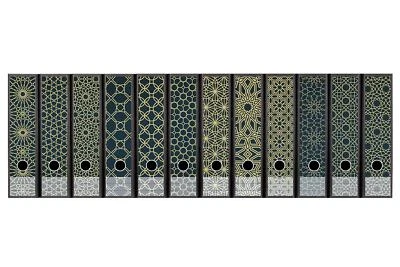 codiarts. Ordnerrücken selbstklebend | Etiketten Set für 12 breite Ordner | g...