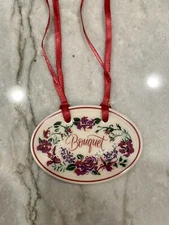 LONGABERGER Pottery TIE-ON "Bouquet" - Made In The USA