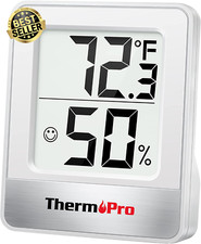 TP49W Hygrometer Indoor Thermometer w/ Large Display Humidity&Temp Sensor Monito