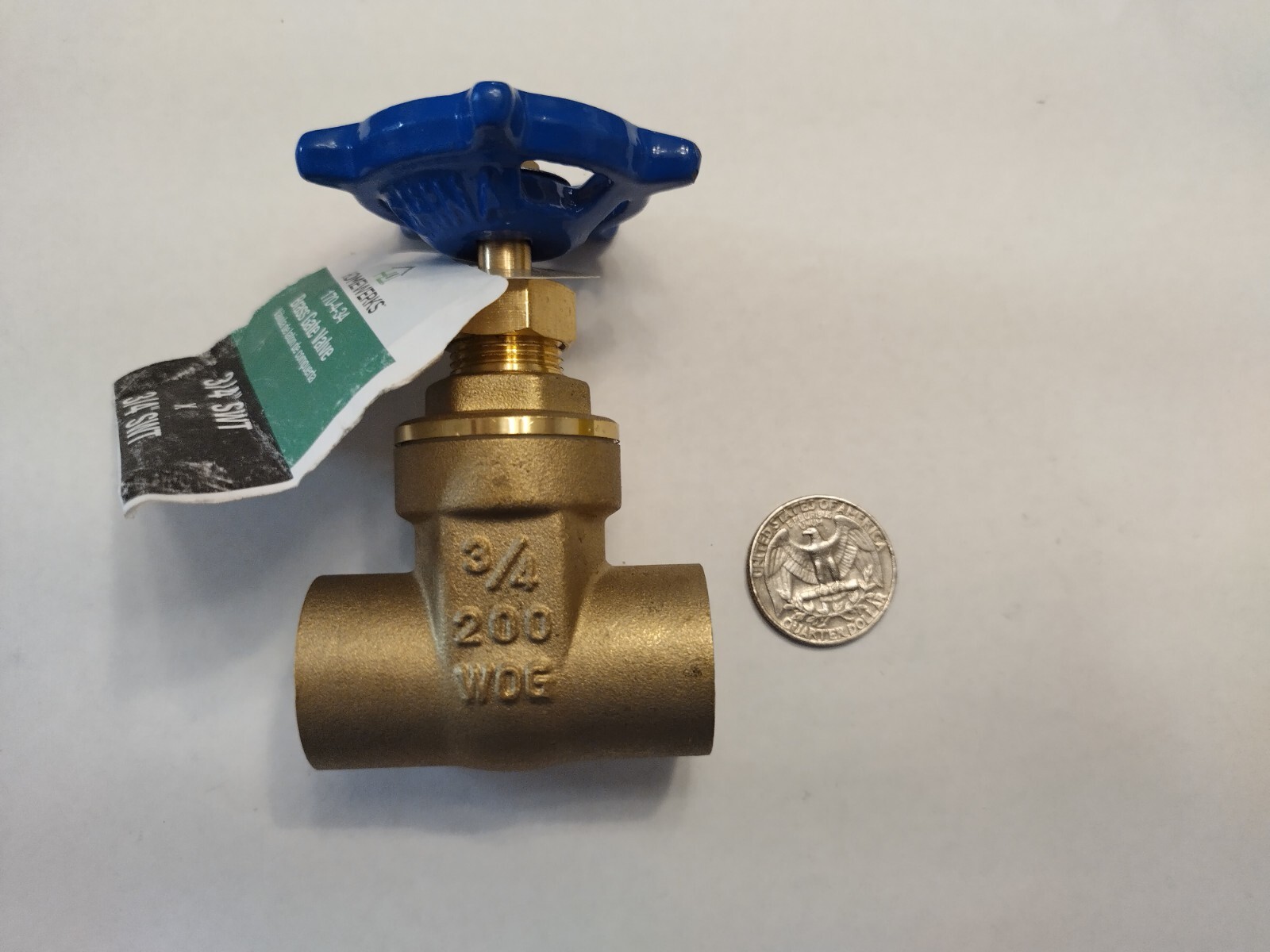 Homeworks SWT Brass Gate Valve 3/4-in 170-4-34