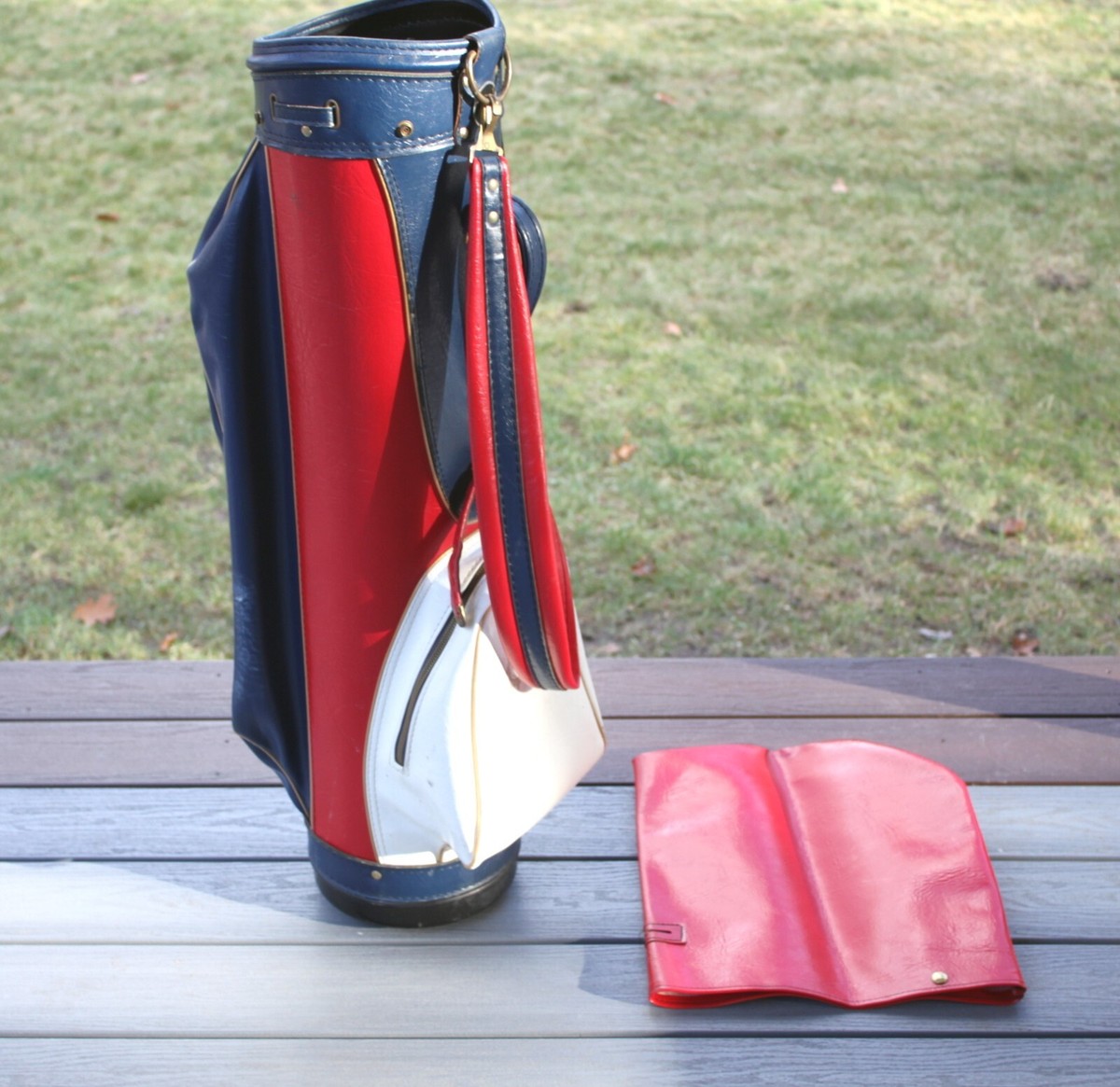 Vintage Ben Hogan Sun Jet AMF Golf Club Bag w/Rain Cover 1980s USA