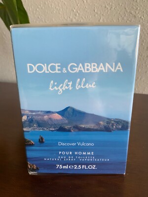 Dolce Gabbana Light Blue DISCOVER VULCANO Discontinued limited edition EDT 2.5