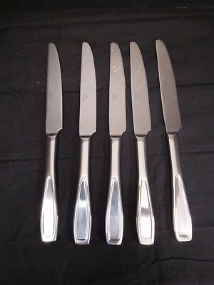 Mikasa NATASHA Stainless Glossy Flatware Set Of 5 Dinner Knives 9 1/2''