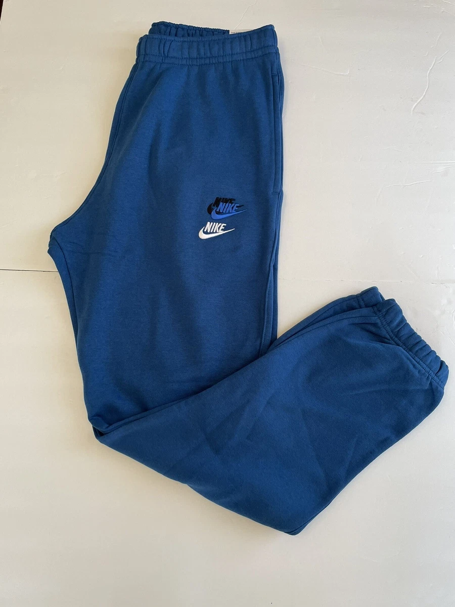 Nike Sportswear Sports Essentials Futura Fleece Joggers Blue Men&#039;s XXL | eBay