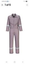 Image of Portwest C814 Iona Cotton Coverall Grey XXL