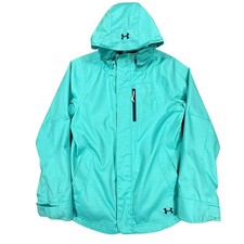 Under Armour Storm Hooded Jacket Womens S Teal Green ColdGear Infrared
