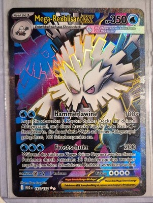Mega Rexblisar EX 157/132 Mega Evolution Pokemon Karte Deutsch