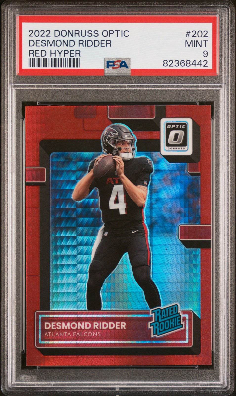 2022 PANINI DONRUSS OPTIC RED HYPER #202 DESMOND RIDDER PSA 9