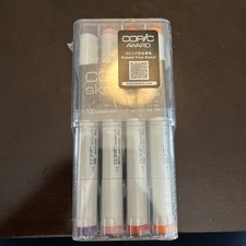 Copic Sketch Markers Assorted Colors, 12 Pack Set Brand New Sealed