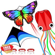 Mint's Colorful Life 3pk Easy Fly Kites for Kids