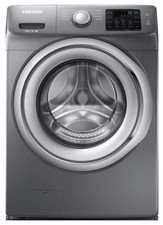 Samsung VRTplus Front Load Washer & Dryer Set Gray Steam Moisture Sensor VRT