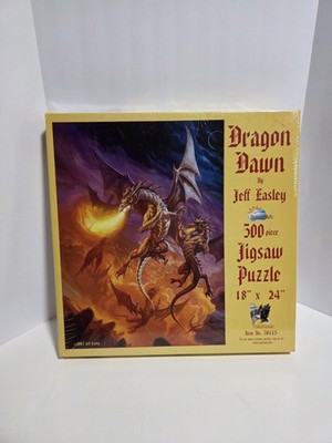 Dragon Dawn 500 Piece Jigsaw Puzzle 18''x24'' By Jeff Easley Made in USA SunsOut