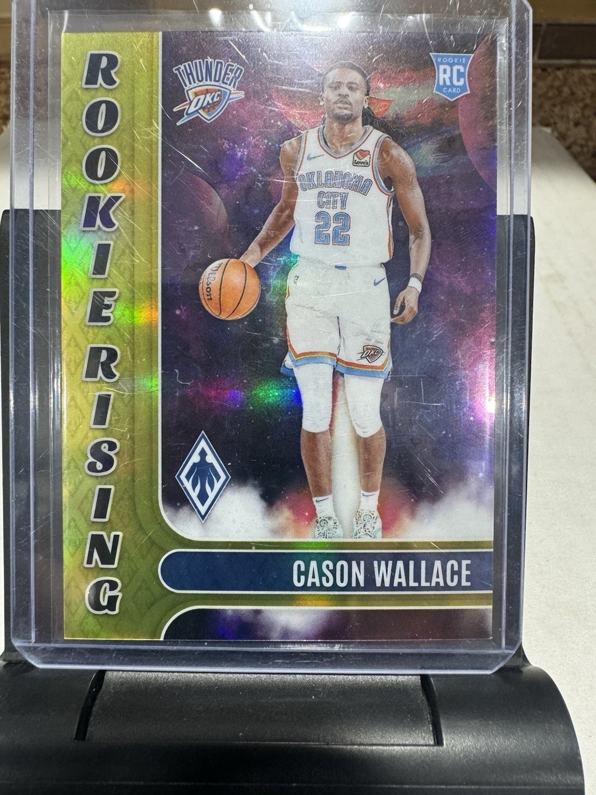 2023 Panini Phoenix Cason Wallace #9 Rookie Rising Yellow RC /35