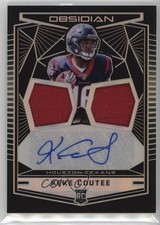 2018 Panini Obsidian Rookie Jersey Ink Dual Relics 66/100 Keke Coutee Auto 05k9