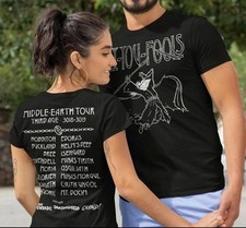 Retro Fly You Fools Trendy Middle Earth Tour Graphic 2Sides Cotton Unisex TShirt