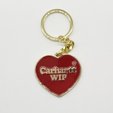 Carhartt WIP Red Heart Keychain Keyring Accessory "Key to my Hartt"