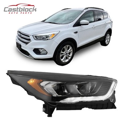 For 2017-2019 Ford Escape Black Right Side Halogen Headlight GJ5Z13008U