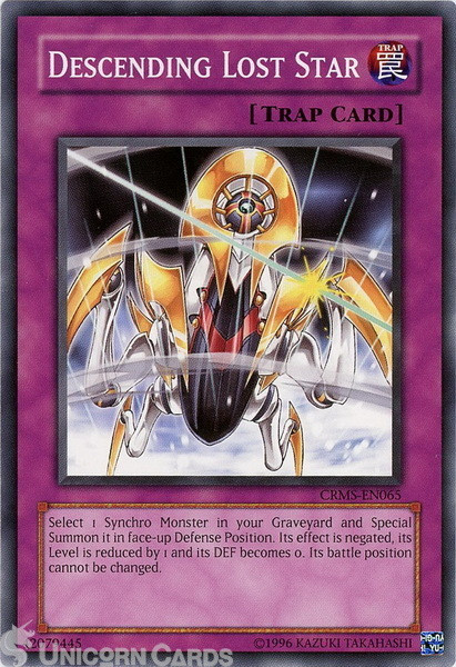 CRMS-EN065 Descending Lost Star Common UNL Edition Mint YuGiOh Card