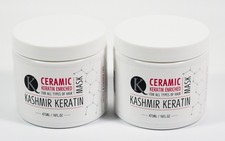 2 Kashmir Keratin CERAMIC MASK 16oz For All Hair Types Keratin Enriched SEALED