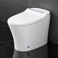 Smart One Piece Elongated Toilet Automatic Flush Heated Seat 1.28 GPF Night Ligh