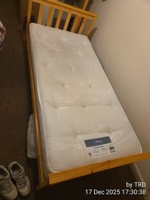 Wayfair single bed frame w/ Silentnight Miracoil Ortho Mattress- Extra Firm