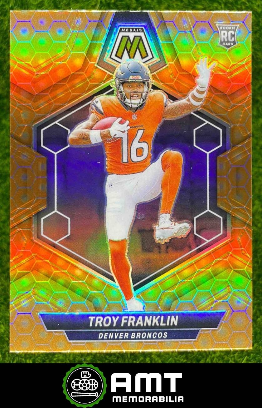 Troy Franklin RC 2024 Panini Mosaic Honeycomb Prizm Denver Broncos #378