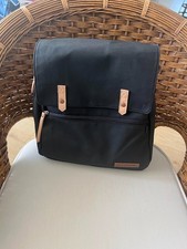 Petunia Pickle Bottom META Backpack   Black Matte Canvas Diaper Bag