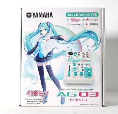 Yamaha Ag03-miku Webcasting Mixer 3 Channel Hatsune Miku JPN for