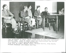 1980 Werner Thiel Richard Quirin Hermann Neubauer Dock Press 8X10 Vintage Photo