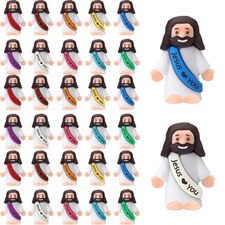 30PCS Little Jesus Figures, Mini Jesus Figurines in Bulk, Multicolor Tiny Jes...