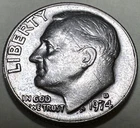 1974 D Roosevelt Dime 10C 7791N
